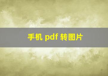 手机 pdf 转图片